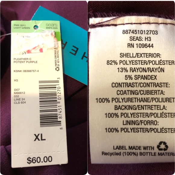 JWK Now + Here Sears Open Front Blazer Pleather XL - Picture 8 of 8